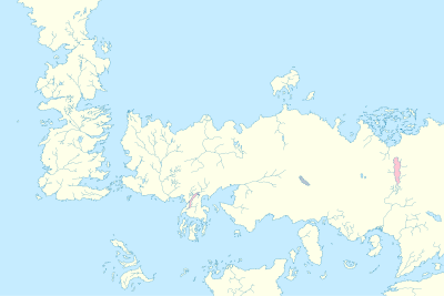 Location of the Cinnamon Straits in the known world