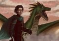 Prince Jacaerys Velaryon and his dragon Vermax by Jota Saraiva.jpg