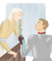 Joffrey Lonmouth and Laenor Velaryon by Riotarttherite.png