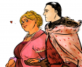 Fat walda and her hubby by jubah.png