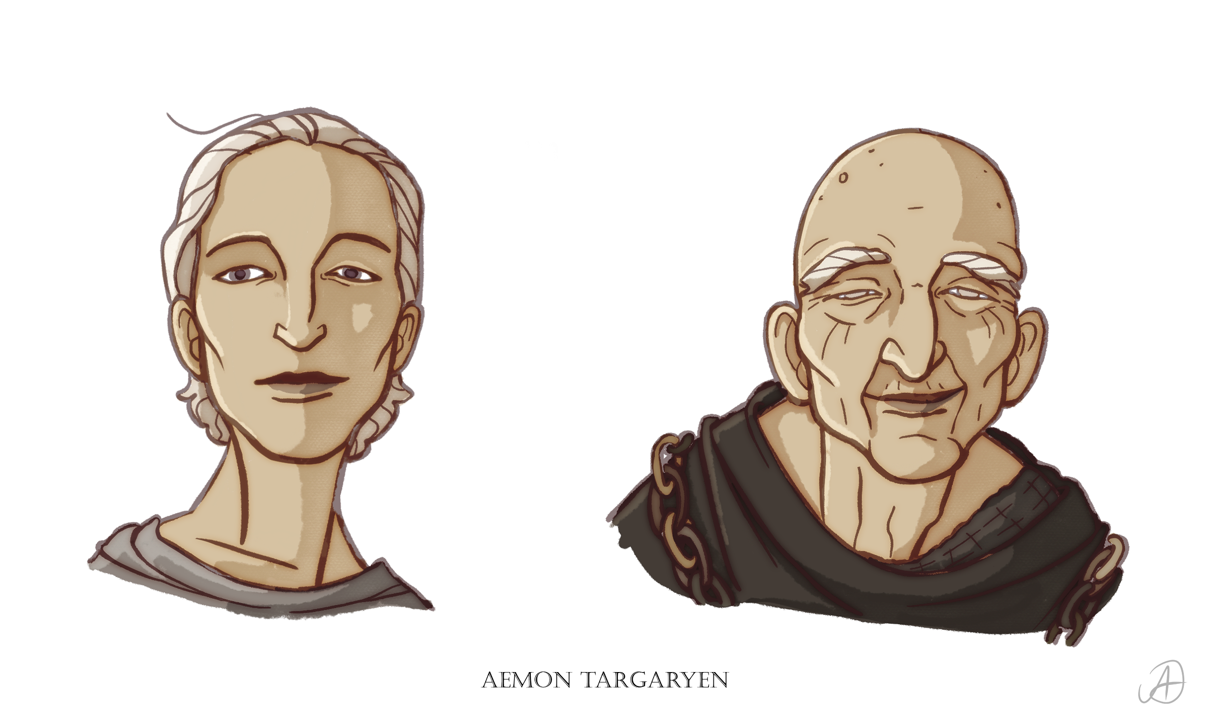 File:Maester Aemon by Amuelia.png - A Wiki of Ice and Fire