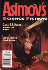 Blood of the Dragon in Asimov's July 1996 Cover art by Paul Youll