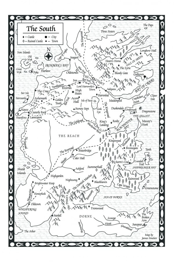 A Storm of Swords-Map of the South - A Wiki of Ice and Fire