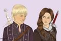 Arya Stark and Ned Dayne by Chillyravenart.jpg
