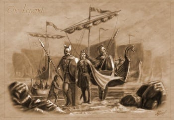 Nymeria leads her army to Dorne.Art by Roman Papsuev