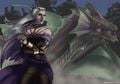 Jaenara Belaerys and her dragon Terrax by Jota Saraiva.jpg