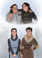 Sansa Stark and Mya Stone (with Ned Stark and Robert Baratheon) by murmel-malt.png
