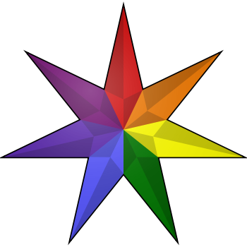 The seven-pointed star.
