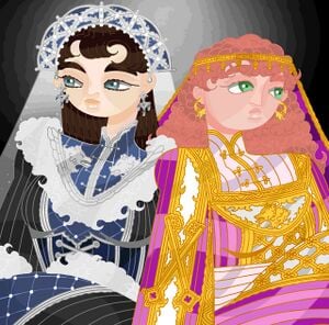 Arya Flint and Marna Locke by coldraindropsss.jpg