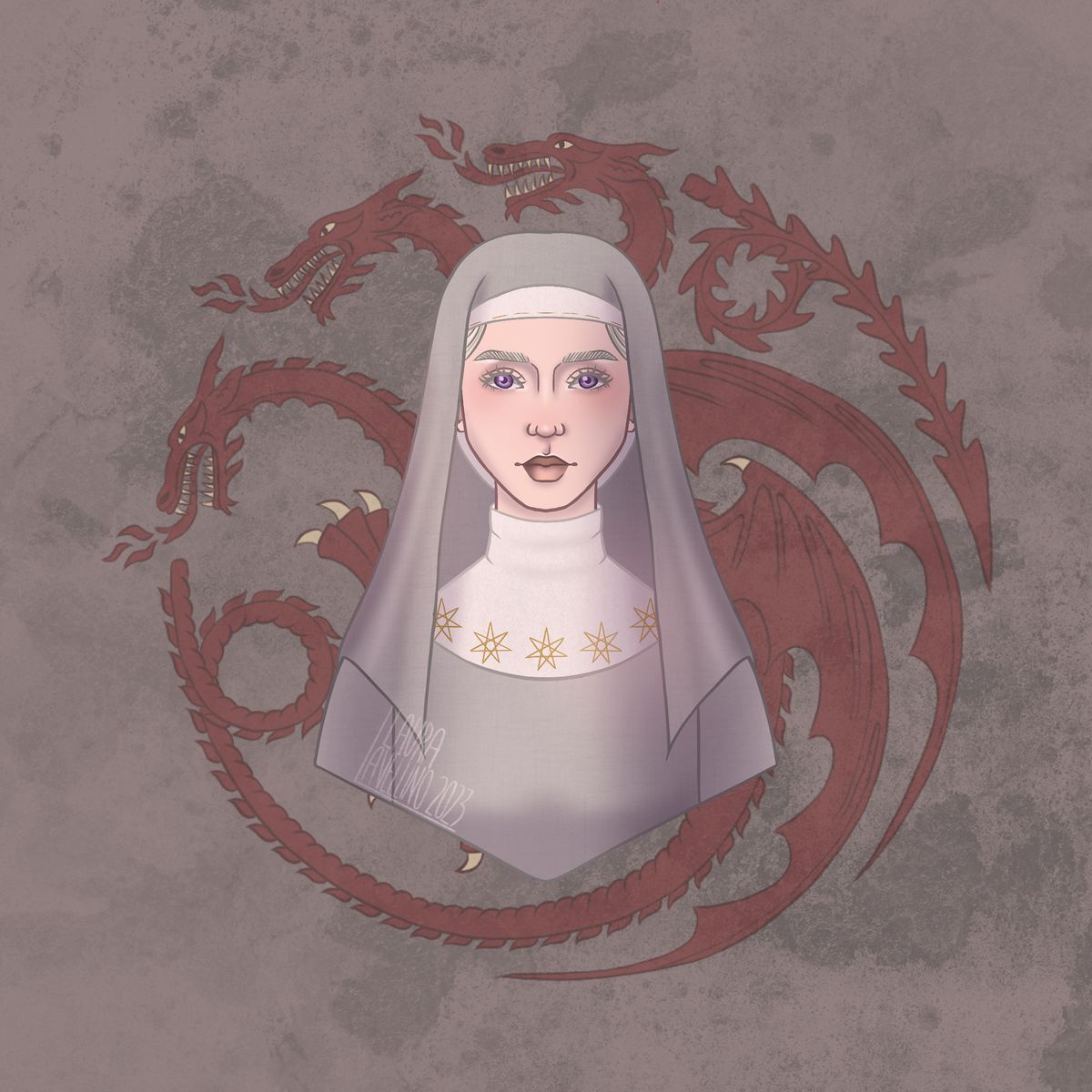 File:Rhaella Targaryen (daughter of Aegon) by Laura Avellino.jpg - A ...