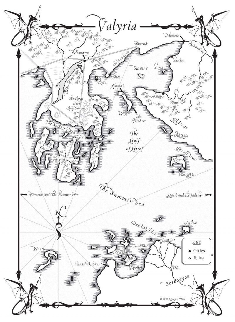 A Dance with Dragons-Map of Valyria - A Wiki of Ice and Fire