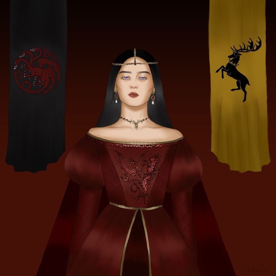 File Rhaenys Targaryen By Fkaluis A Wiki Of Ice And Fire