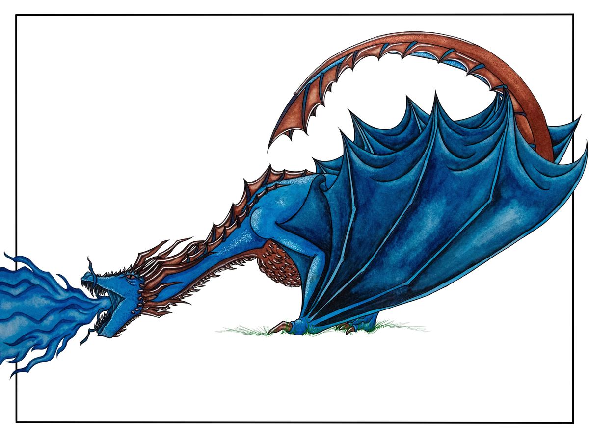 The Blue Queen Dragon