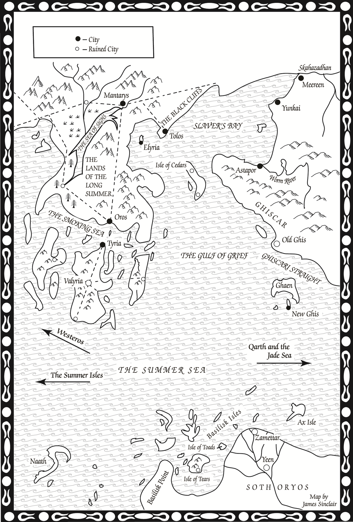 A Storm of Swords-Map of Slaver's Bay - A Wiki of Ice and Fire