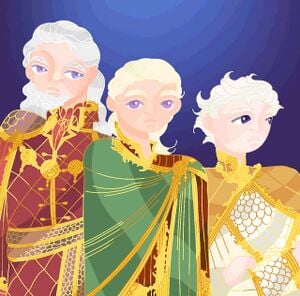 Aelyx Baelon and Daemion Targaryen by coldraindropsss.jpg