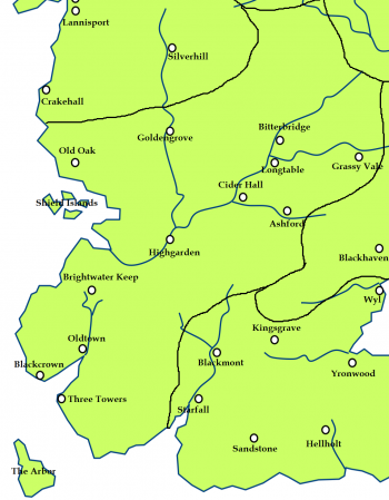The Reach and the location of Oldtown